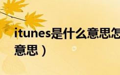 itunes是什么意思怎么获得（iTunes是什么意思）