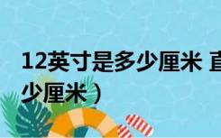 12英寸是多少厘米 直径是多少（12英寸是多少厘米）