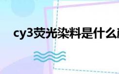 cy3荧光染料是什么颜色（cy3荧光染料）