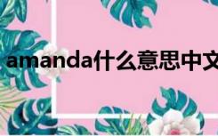 amanda什么意思中文（amanda什么意思）