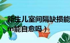 新生儿室间隔缺损能自愈吗（室间隔缺损2mm能自愈吗）