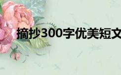 摘抄300字优美短文30篇（摘抄300字）