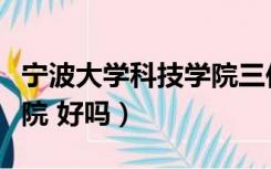 宁波大学科技学院三位一体（宁波大学科技学院 好吗）