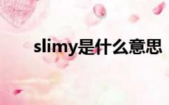 slimy是什么意思（slim是什么意思）