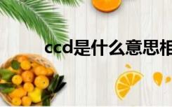 ccd是什么意思相机（ccd是什么）