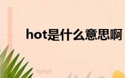 hot是什么意思啊（hot是什么意思）