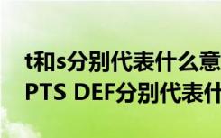 t和s分别代表什么意思（AST  BCK  TO PF PTS DEF分别代表什么意思）