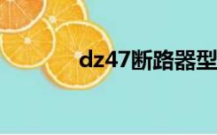 dz47断路器型号（dz47 63）