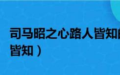 司马昭之心路人皆知的来历（司马昭之心路人皆知）