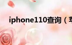 iphone110查询（苹果110序列号查询）