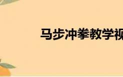 马步冲拳教学视频（马步冲拳）