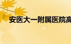 安医大一附属医院高新区（安医四附院）