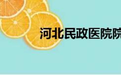 河北民政医院院长（河北民政）