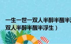 一生一世一双人半醉半醒半浮生下一句是什么（一生一世一双人半醉半醒半浮生）