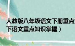 人教版八年级语文下册重点知识点(修正版)（人教版八年级下语文重点知识掌握）