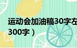 运动会加油稿30字左右跑步（运动会加油稿 300字）