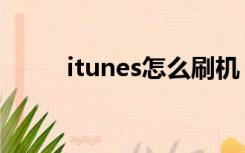 itunes怎么刷机（itunes怎么读）