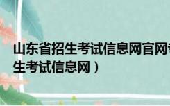 山东省招生考试信息网官网专科补录学校有哪些（山东省招生考试信息网）