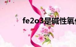 fe2o3是碱性氧化物吗（fe2o3）