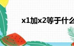 x1加x2等于什么（x1加x2等于）