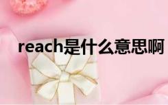 reach是什么意思啊（reach是什么意思）