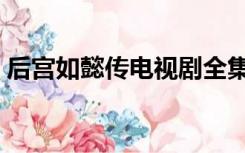 后宫如懿传电视剧全集（后宫如懿传电视剧）