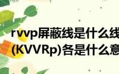 rvvp屏蔽线是什么线（屏蔽线型号(RVVP)和(KVVRp)各是什么意思）