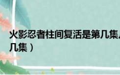 火影忍者柱间复活是第几集几分钟（火影忍者柱间复活是第几集）