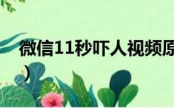 微信11秒吓人视频原版（微信11秒吓人视频）