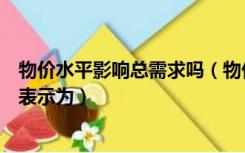 物价水平影响总需求吗（物价水平上升对总需求的影响可以表示为）