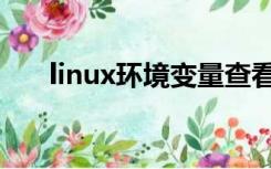 linux环境变量查看（linux环境变量）