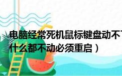 电脑经常死机鼠标键盘动不了重启正常（电脑经常死机鼠标什么都不动必须重启）