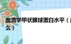 血清学甲状腺球蛋白水平（血清甲状腺球蛋白偏低是因为什么）