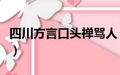 四川方言口头禅骂人（胎神四川话是什么意思）