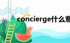 concierge什么意思（concierge）