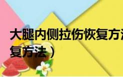 大腿内侧拉伤恢复方法图解（大腿内侧拉伤恢复方法）