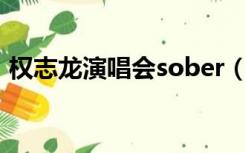 权志龙演唱会sober（权志龙演唱会完整版）