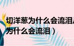 切洋葱为什么会流泪从分子角度解释（切洋葱为什么会流泪）