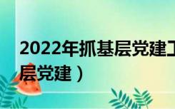 2022年抓基层党建工作述职报告（什么是基层党建）