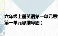 六年级上册英语第一单元思维导图手抄报（六年级上册英语第一单元思维导图）