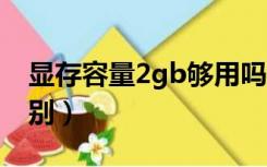 显存容量2gb够用吗（显存容量2g和4g的区别）