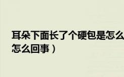 耳朵下面长了个硬包是怎么回事?（耳朵下面长了个硬包是怎么回事）