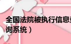 全国法院被执行信息查询系统（被执行信息查询系统）