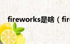 fireworks是啥（fireworks是什么软件）