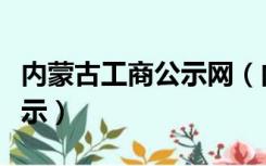 内蒙古工商公示网（内蒙古工商局企业信息公示）