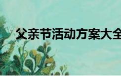 父亲节活动方案大全（父亲节活动方案）