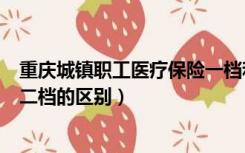 重庆城镇职工医疗保险一档和二档的区别（医疗保险一档和二档的区别）