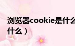 浏览器cookie是什么格式（浏览器cookie是什么）