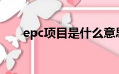 epc项目是什么意思（我日是啥意思）