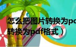 怎么把图片转换为pdf格式文件（怎么把图片转换为pdf格式）